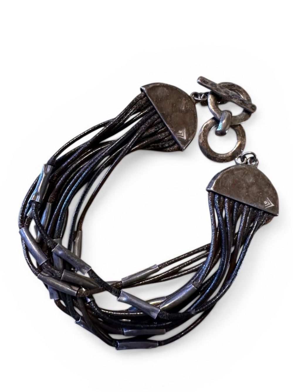 Silpada Multi-Strand Gunmetal Sterling Bracelet